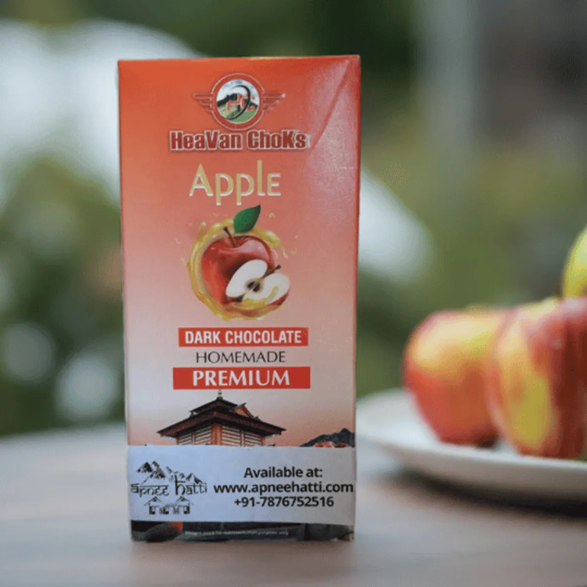 Apple Dark Chocolate 50g