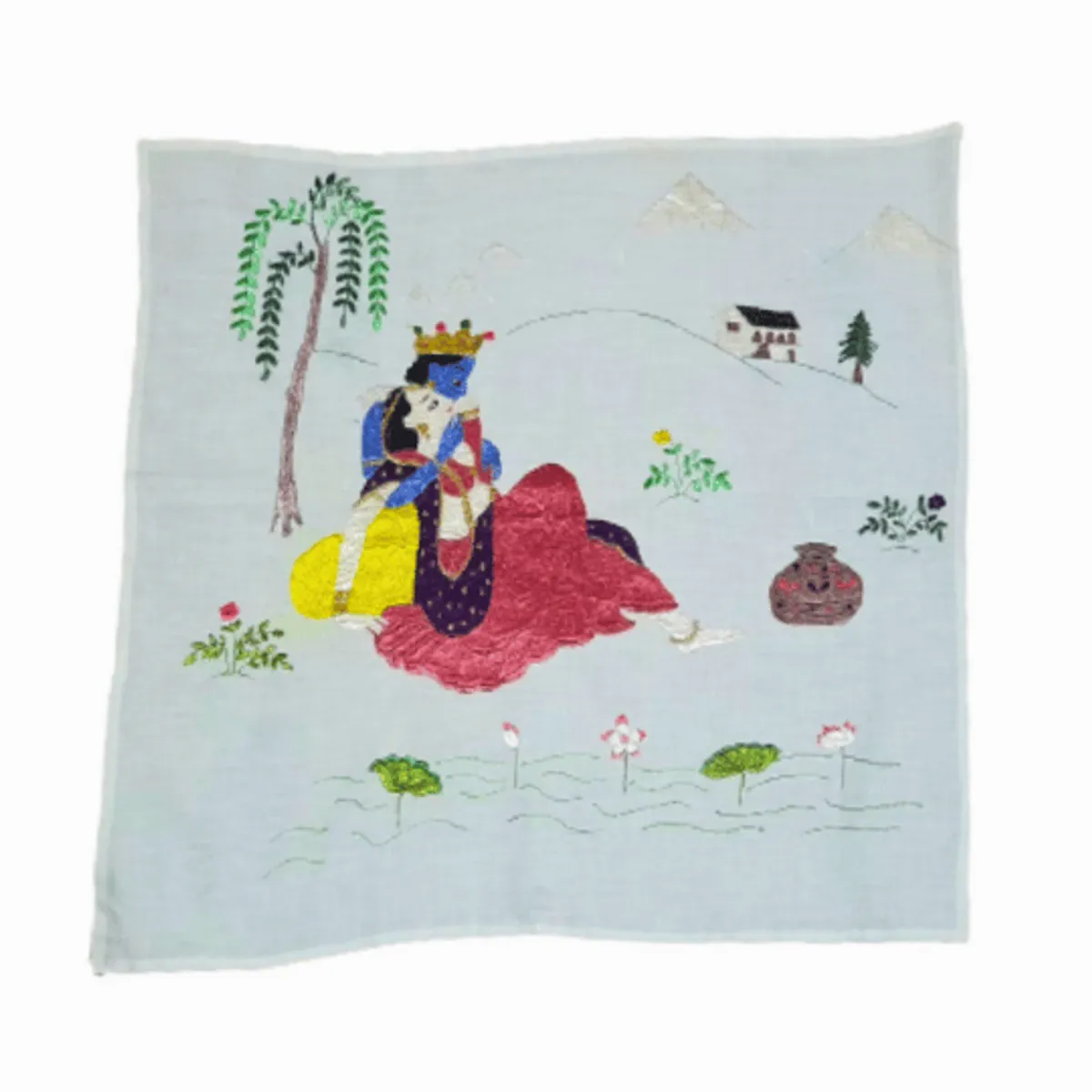 Chamba Rumal – Radha and Krishna 