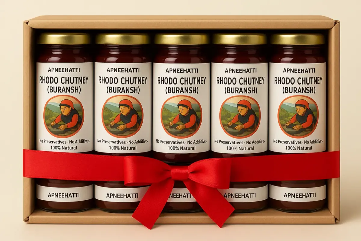  Himalayan Rhododendron Chutney combo pack of 5 jars 500g each