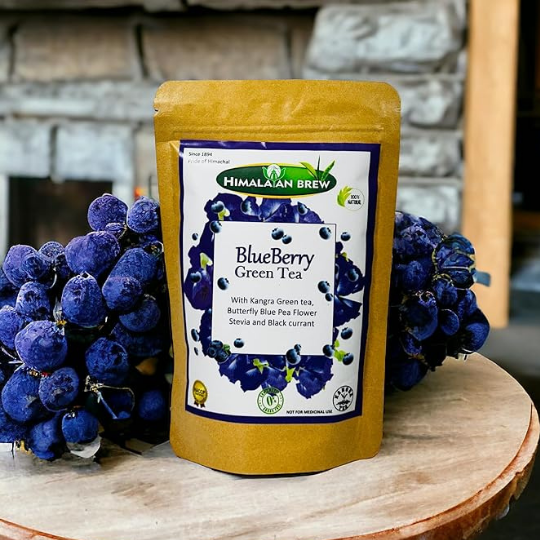 Blueberry Green Tea with Butterfly Pea Flower – Antioxidant Detox Tea