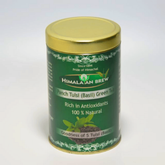 Panch Tulsi Green Tea – Ayurvedic Immunity Boosting Herbal Tea with 5 Holy Basils