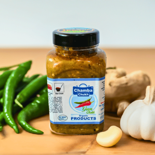 Apneehatti Chamba Chukh Green Chilli Condiment with Ginger and Garlic