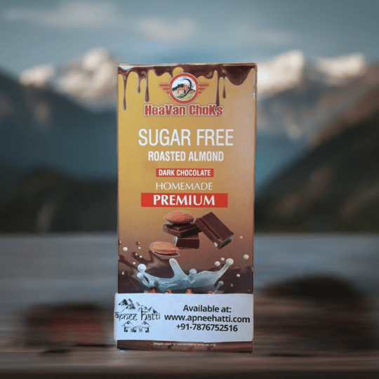 Apneehatti Sugar-Free Roasted Almond Dark Chocolate 50g