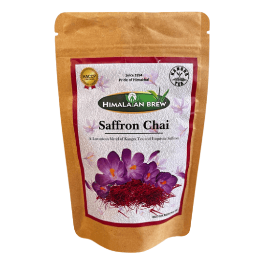Apneehatti saffron chai with pure saffron kangra black tea loose leaf 50g