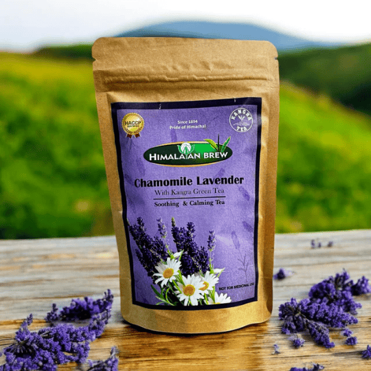 Apneehatti Chamomile Lavender green tea loose leaf Kangra green tea 60g pack