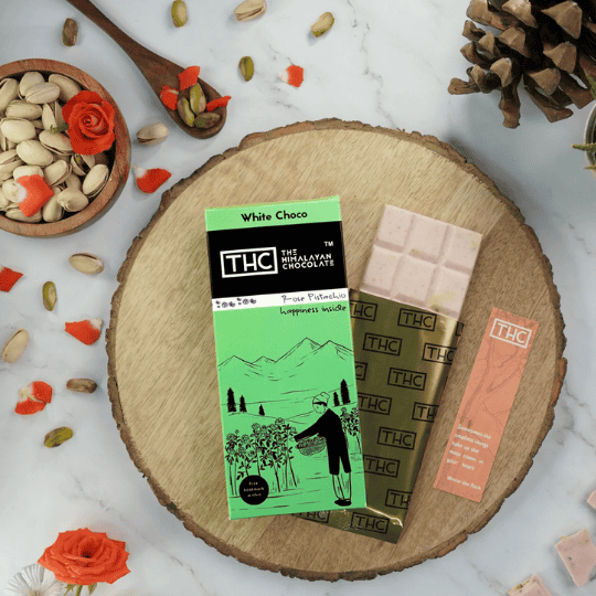 Apneehatti Rose Pistachio Dark Chocolate Pack of 5 (50g Each)