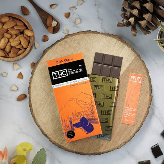 Apneehatti Roasted Almond Dark Chocolate Pack of 5 (50g Each)