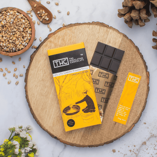 Apneehatti Ladakhi Roasted Barley Dark Chocolate Pack of 5 (50g Each)