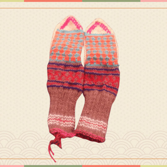 Apneehatti Handmade Lahaul Woolen Socks – Free Size Winter Socks