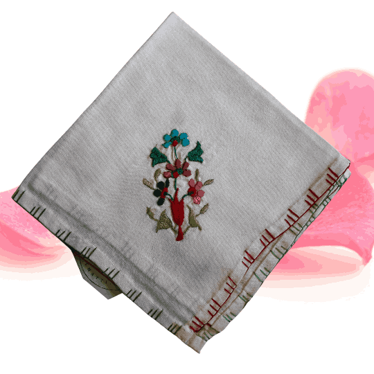 Apneehatti Chamba Rumal handmade embroidery flower design 7 traditional Himachal handicraft