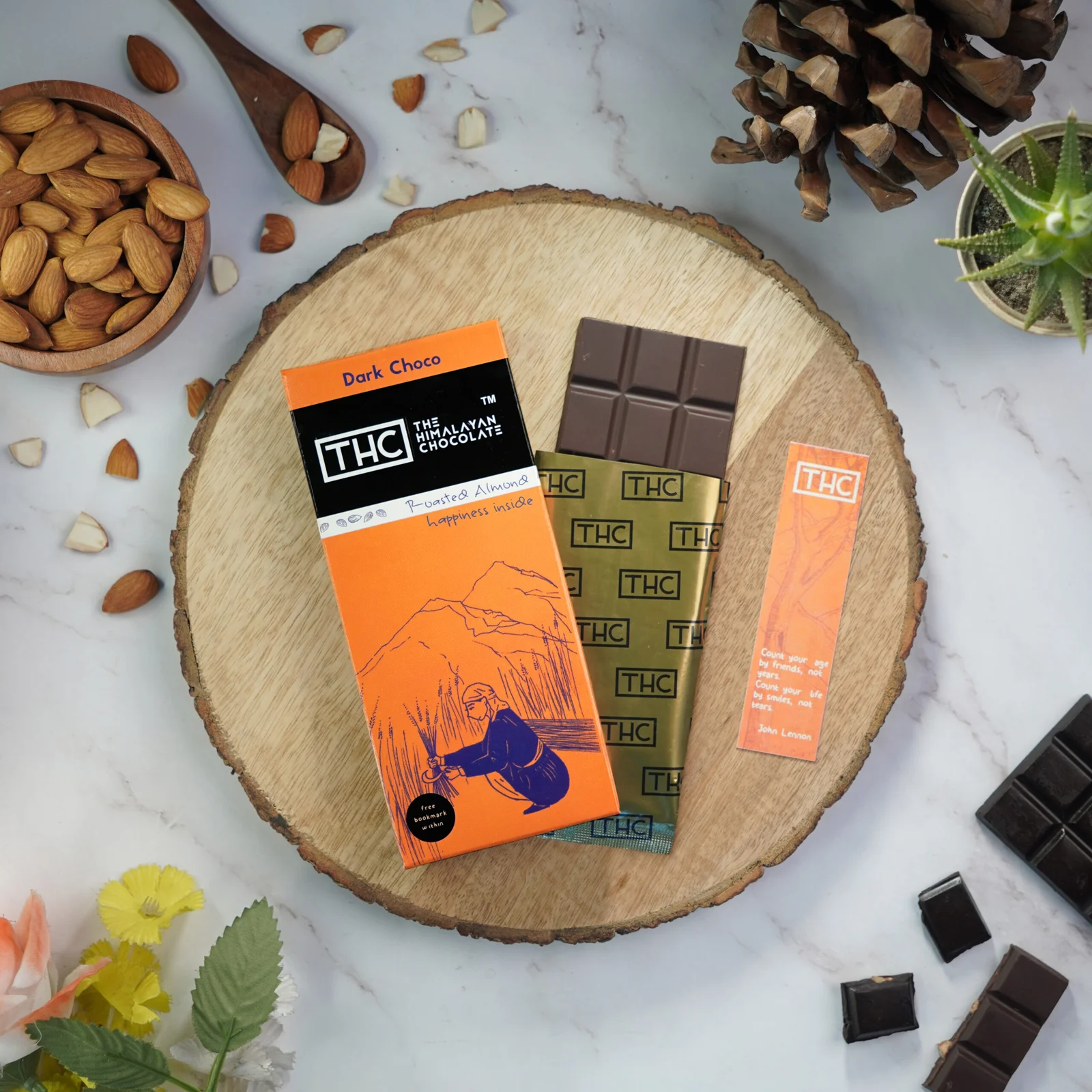 Apneehatti Roasted Almonds Dark Chocolate Bar 50g