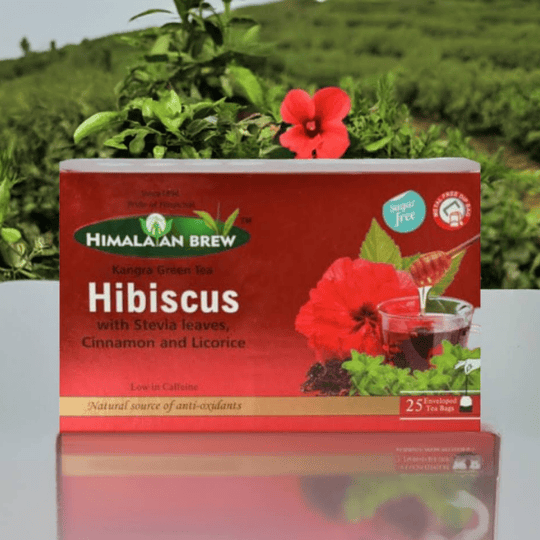 Hibiscus Green Tea Sachets – Antioxidant Herbal Tea for Heart Health