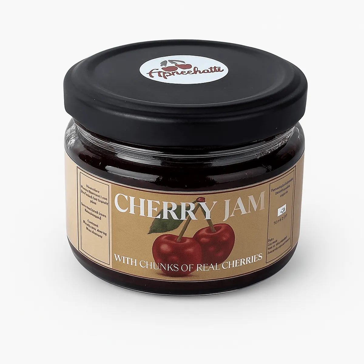 Organic handmade cherry jam