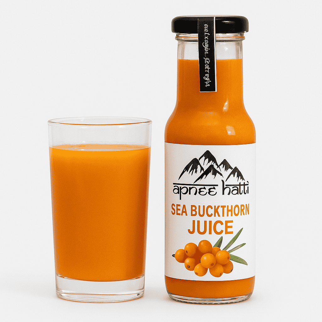 Apneehatti Seabuckthorn Juice 200ml Pure Himalayan Fruit Pulp