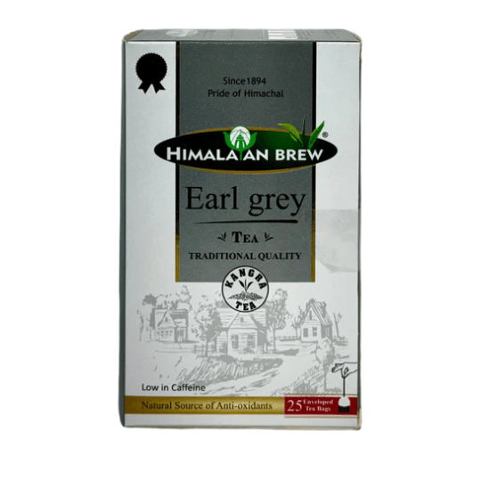 Earl Grey Tea Bags – Kangra Black Tea with Natural Bergamot Citrus