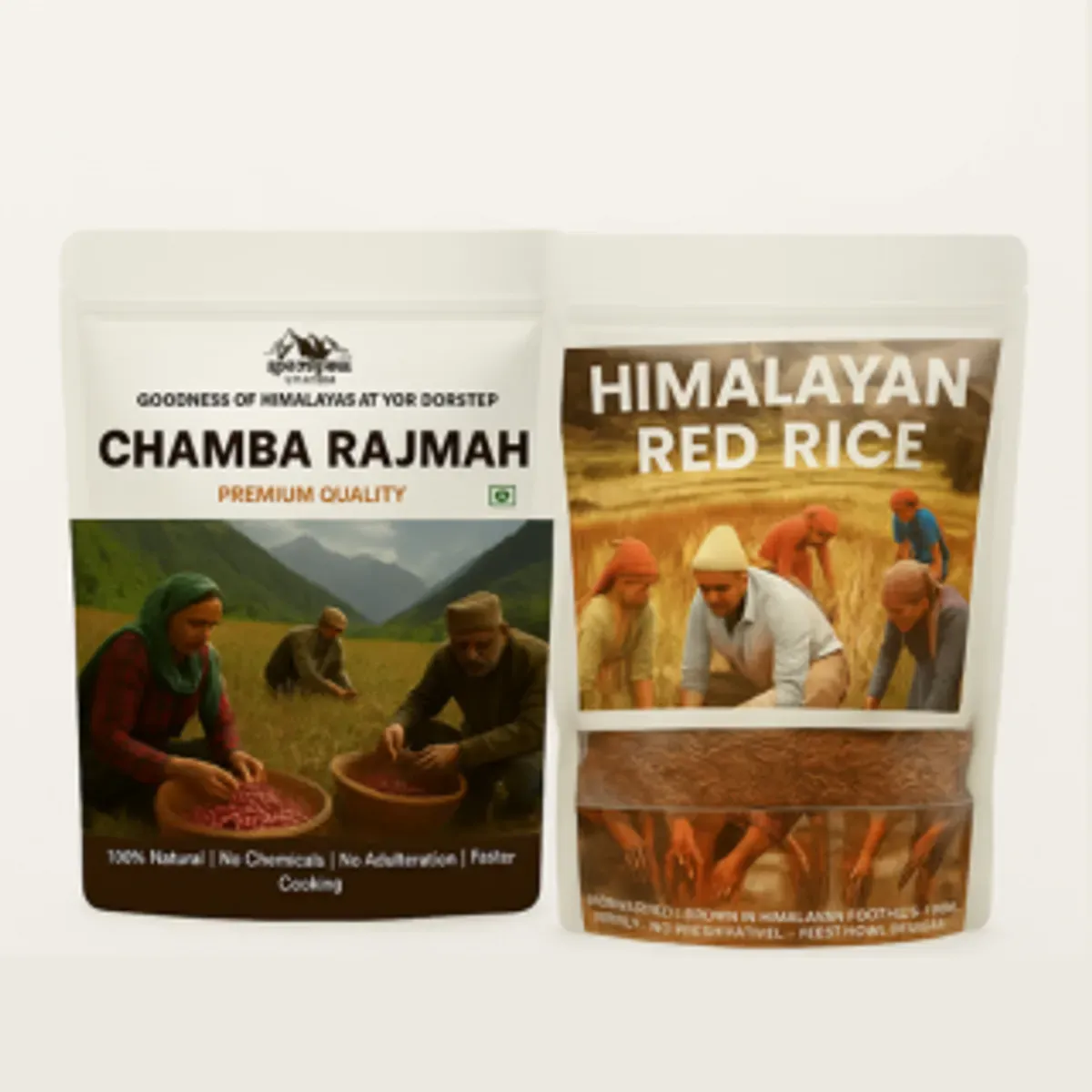  Rajmah and Red Rice combo pack 1kg plus 1kg 
