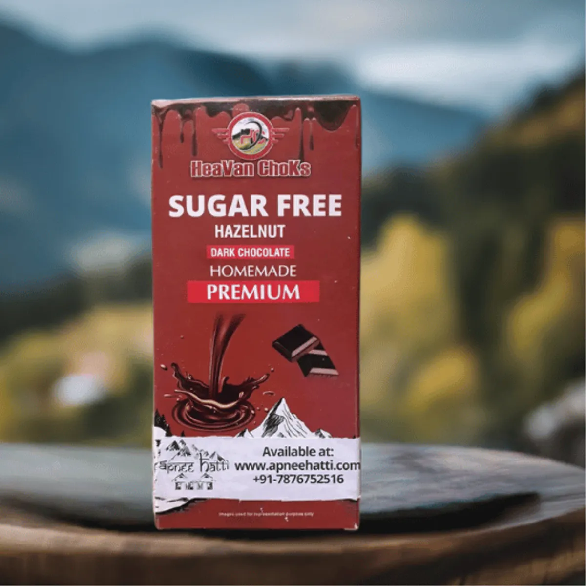  premium dark chocolate with hazelnuts